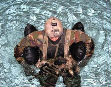 Paratroopers carry reserve chutes…and sometimes flotation devices